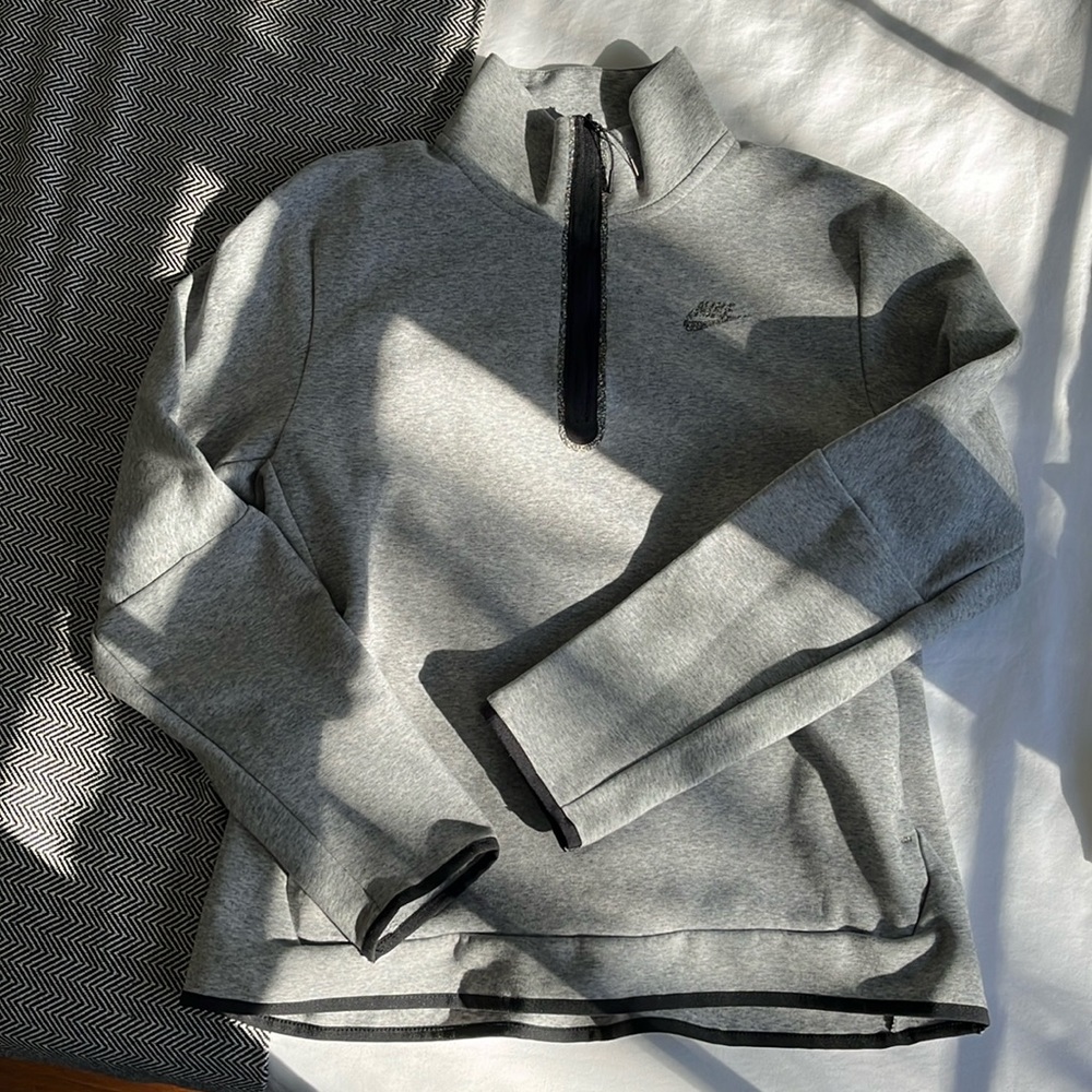 Nike Tech Fleece Quarter Zip Gray Size Men’s Large